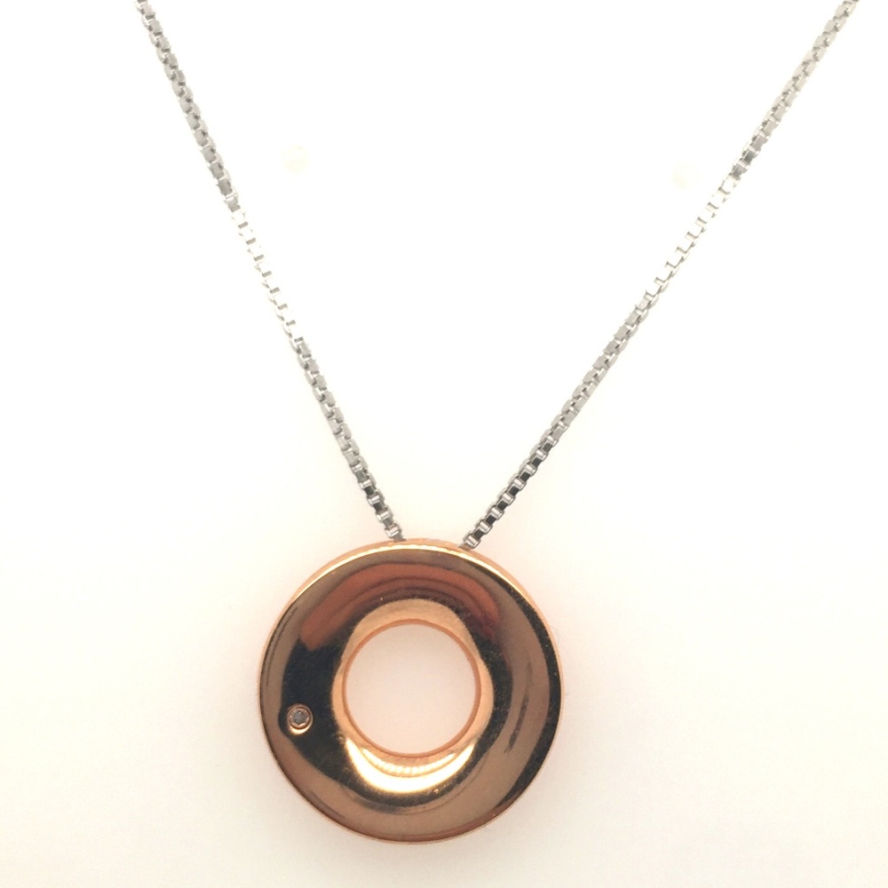 Hot Diamonds Rose Gold Diamond Necklace